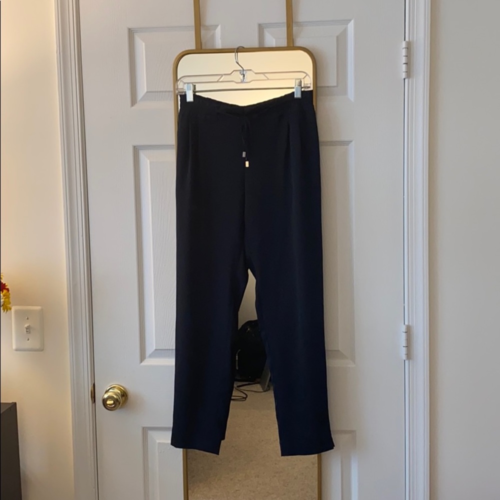Zara Navy Blue Ankle Pants